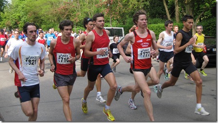 Start 24.Frohnaulauf Kai-Markus Kirchner, Marcel Grzeschik, Johannes Riewe, Merlin Rose, Carsten Schlangen, Falko Zauber