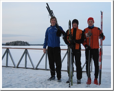 Carsten Schlangen, Gerd Janning und Erling Sommerfeldt in Vuokatti