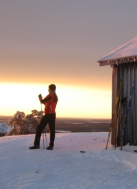 Skitrainingslager Kuusamo Bericht Leichtathletik.de - Bild:03 Gipfel Valtavaara